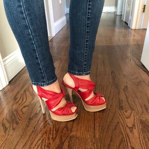 COPY - Fendi logo red leather heel